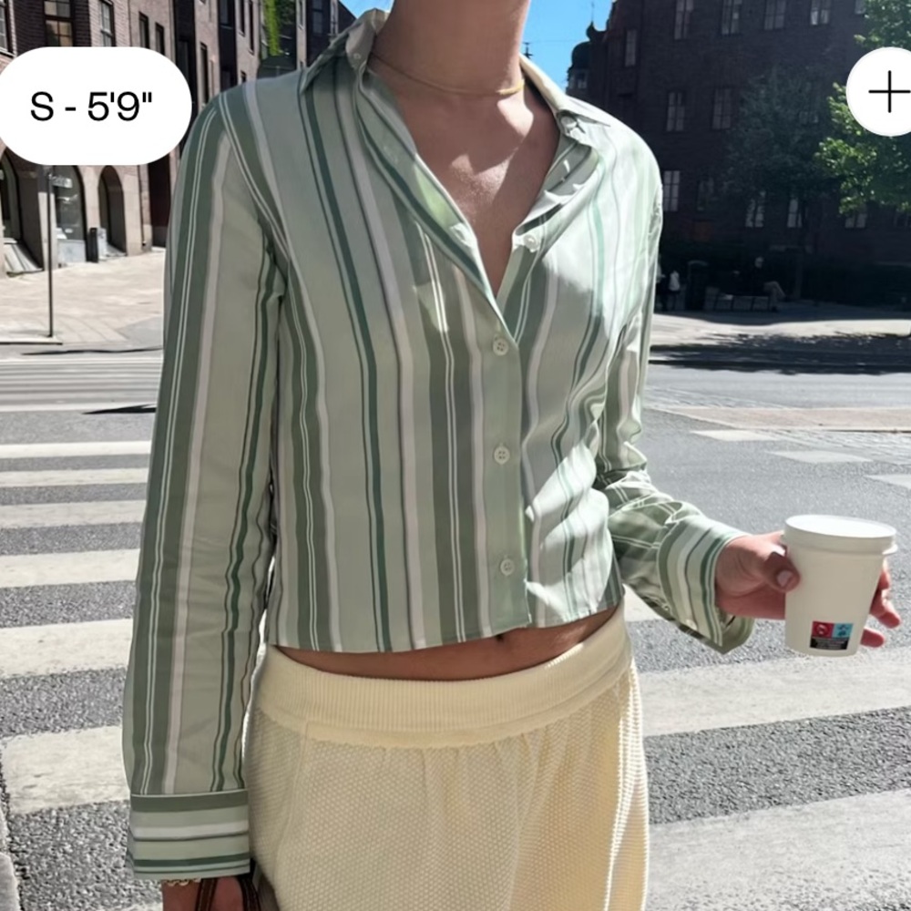 Djerf avenue little shirt mint sorbet